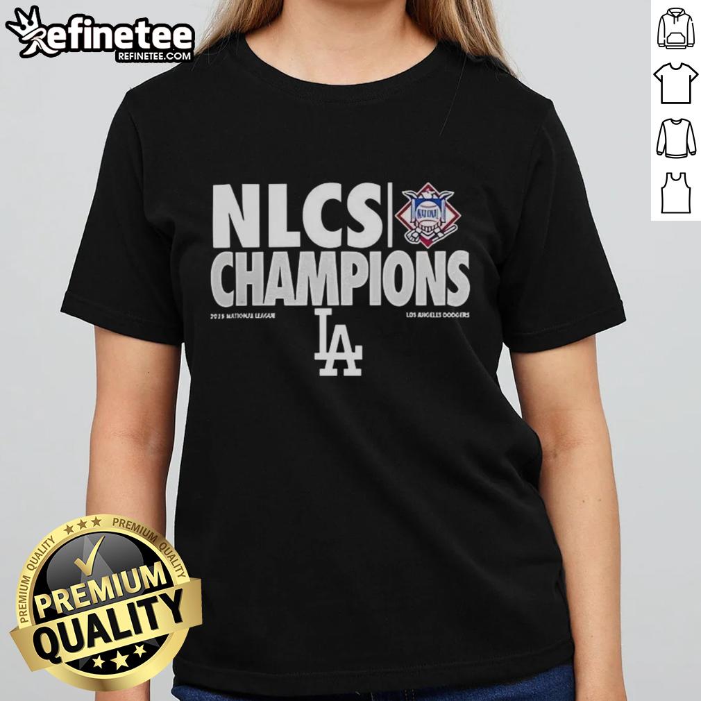 Premium Los Angeles Dodgers NLCS Champions 2025 ladies tee, perfect for baseball lovers showcasing team pride.