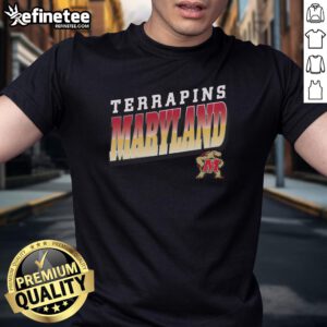Premium Maryland Terrapins polished t-shirt featuring vibrant team colors and logo, perfect for game day and casual wear.