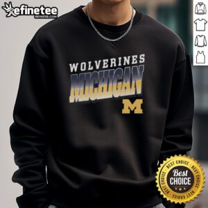 Premium Michigan Wolverines polished sweatshirt featuring logo, stylish design, perfect for fans and casual wear.