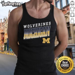 Premium Michigan Wolverines polished tank top for fans, featuring vibrant team colors and a comfortable fit.