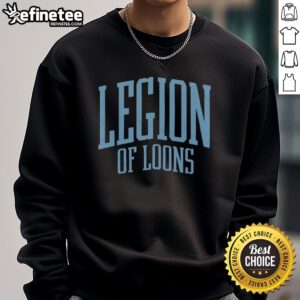 Premium Minnesota United Legion of Loons sweatshirt featuring vibrant team colors and logo, perfect for fans.