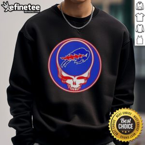 Premium NFL Buffalo Bills Grateful Dead Stealie sweatshirt featuring iconic design for fans and collectors.