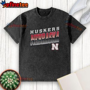Alt Text: Premium Nebraska Cornhuskers polished washed t-shirt featuring vibrant colors and a comfortable fit for fans.