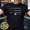 Premium Pittsburgh Steelers T-Shirt featuring normal heartbeat, deceased heartbeat, and heartbeat watching design.