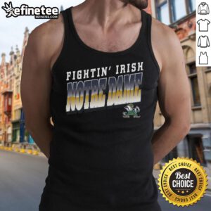 Premium Notre Dame Fighting Irish polished tank top featuring vibrant team colors and logo for stylish game day wear.