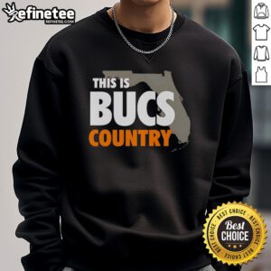Premium This Is Bucs Country Sweatshirt featuring bold team colors and logo, perfect for fans supporting the Buccaneers.