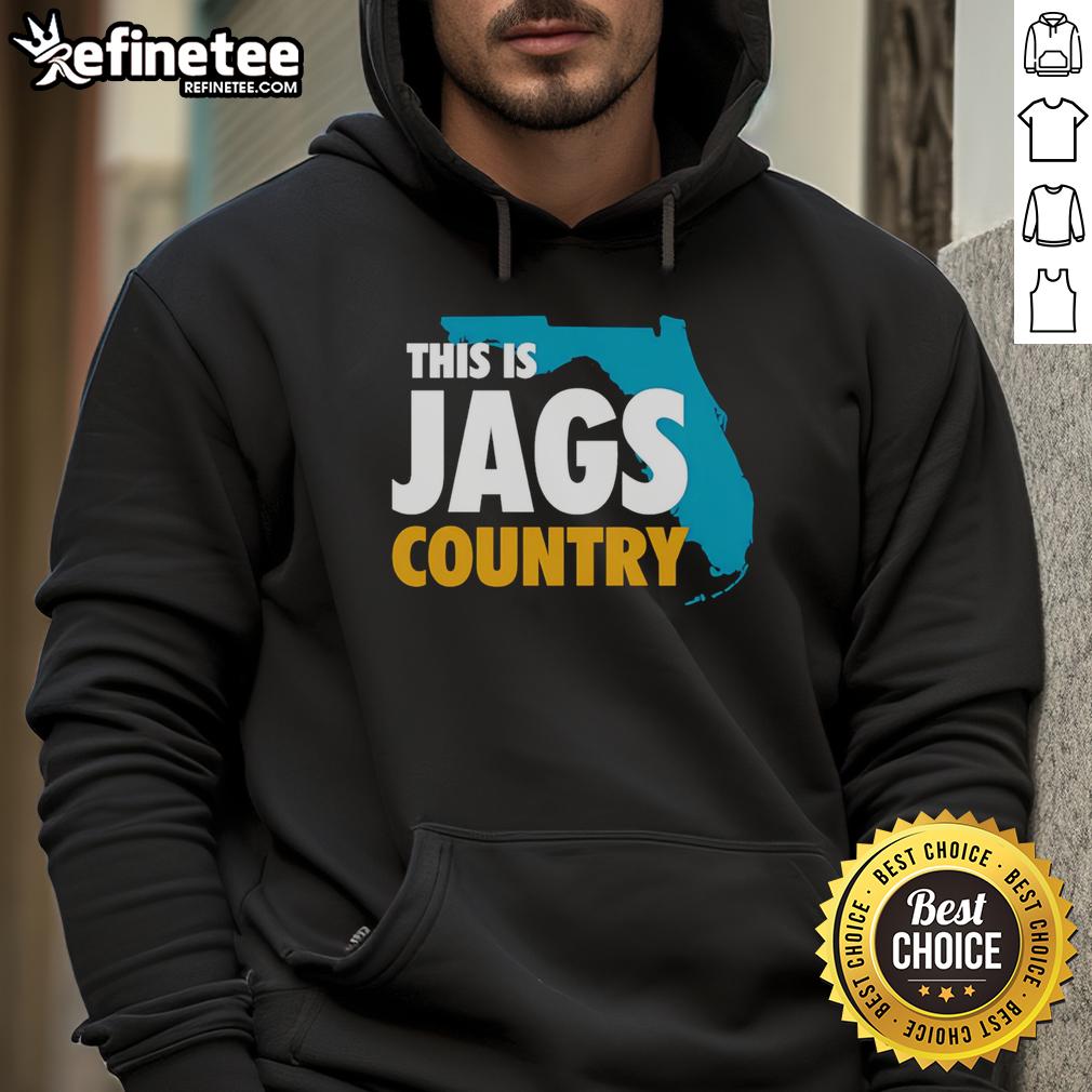 Premium 'This Is Jags Country' hoodie in stylish design, perfect for fans and cozy outings.
