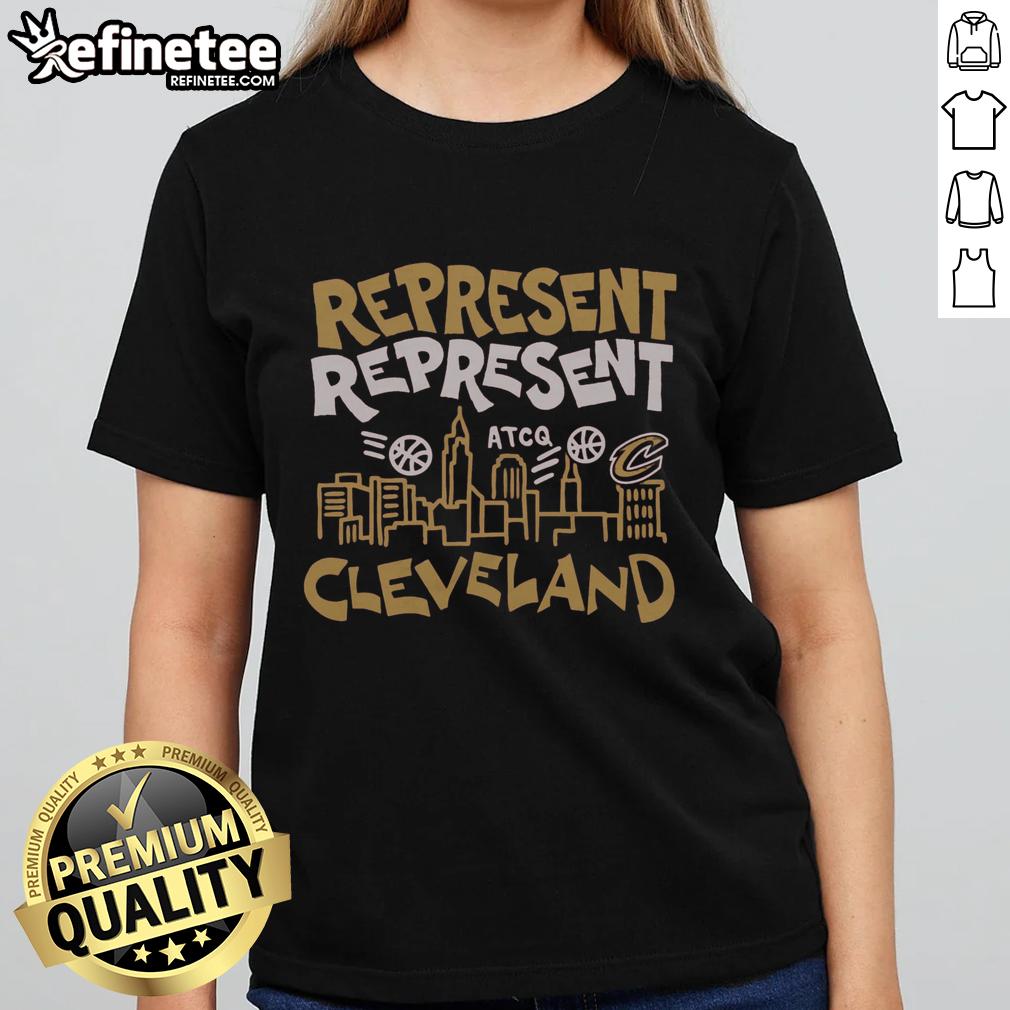 Pretty A Tribe Called Quest x Cleveland Cavaliers ladies tee featuring vibrant graphics and stylish design for fans.