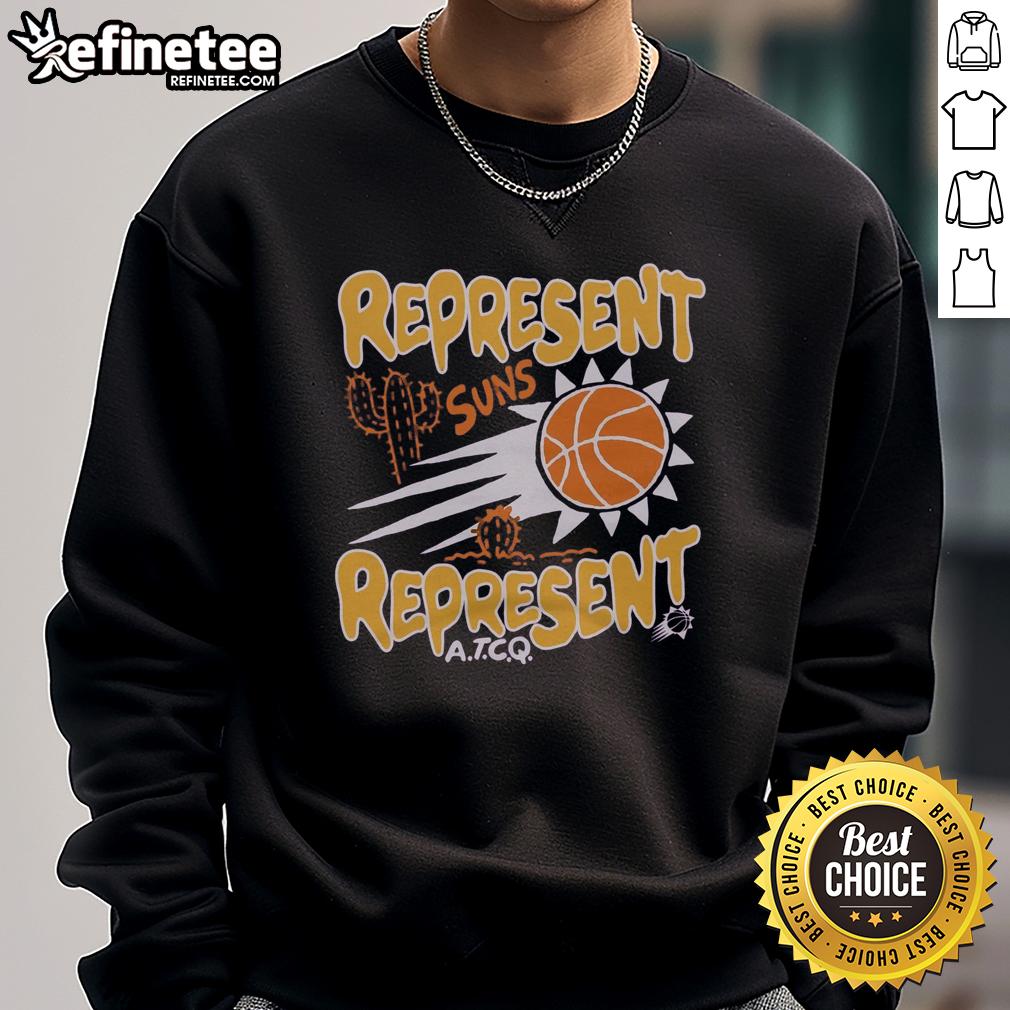 Stylish Pretty A Tribe Called Quest x Phoenix Suns sweatshirt featuring vibrant graphics and a comfortable fit.