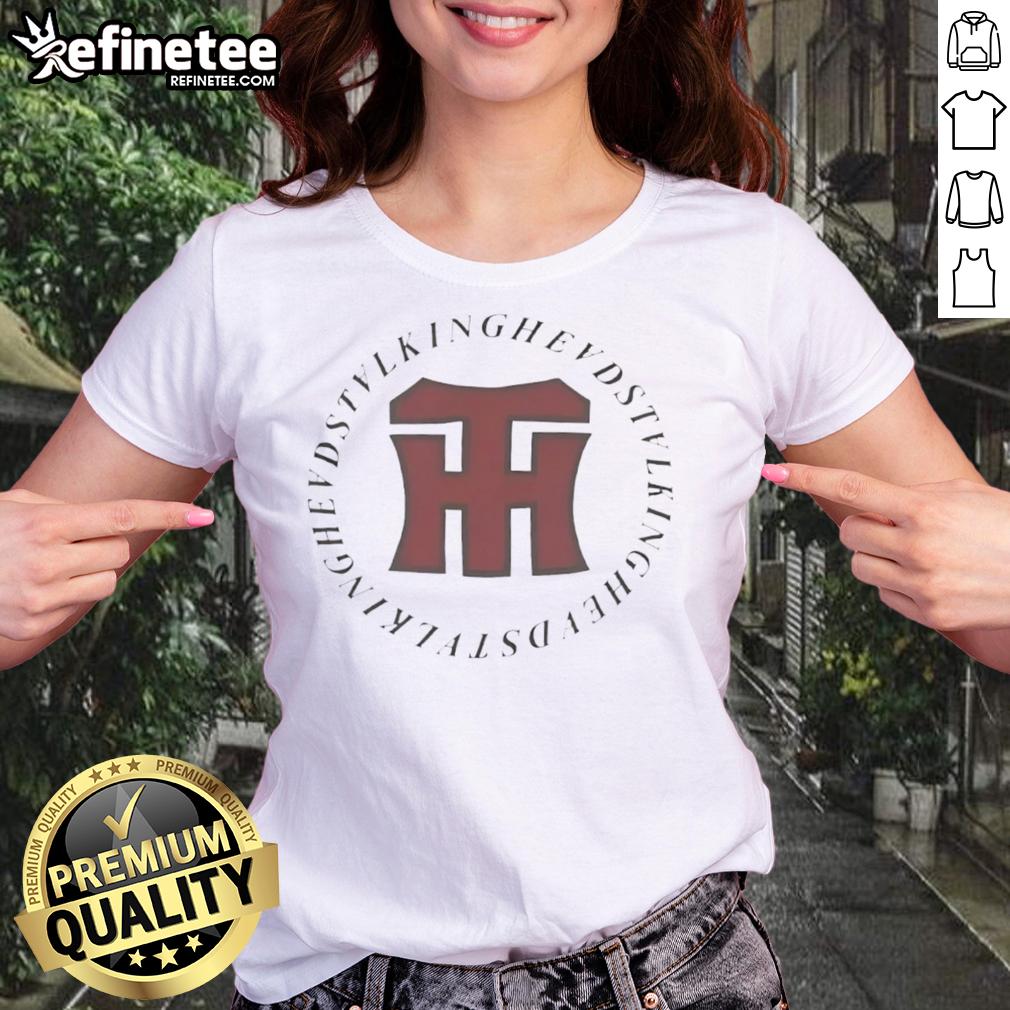 Alt Text: Pretty Talking Heads 1982 Ladies Tee featuring vibrant graphics and a stylish fit for music lovers.