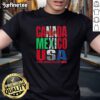 Top Canada Mexico USA FIFA World Cup 2026 T-Shirt featuring vibrant design celebrating the tournament in North America.