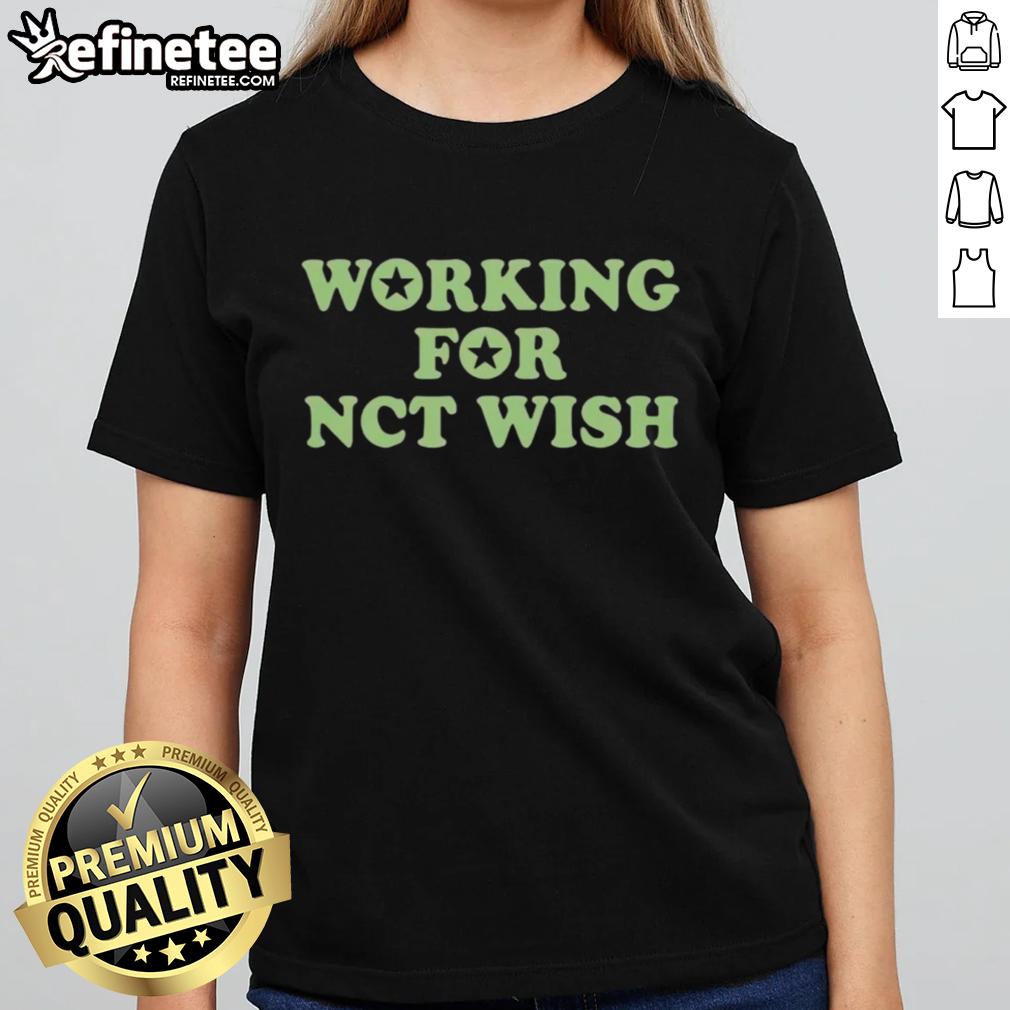 Hot Working for NCT Wish Ladies Tee featuring vibrant design and comfortable fit for NCT fans.
