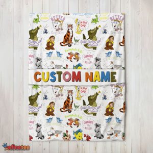 Nice Disney Animal Characters Collage Blanket Fleece Customized Blanket