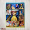Nice Disney Beauty And The Beast Mystery To Love Collage Blanket Fleece Customized Blanket