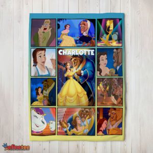 Nice Disney Beauty And The Beast Mystery To Love Collage Blanket Fleece Customized Blanket