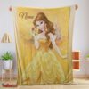 Nice Disney Belle Princess Blanket Fleece Customized Blanket