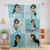 Nice Disney Cartoon Aladdin Jasmine Princess Blanket Fleece Customized Blanket