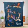 Nice Disney Cartoon All Cats Character Blanket Fleece Customized Blanket