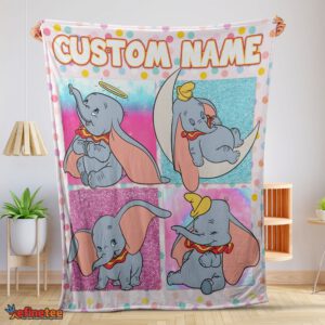 Nice Disney Cartoon Baby Girl Elephant Dumbo Velveteen Cute Blanket Fleece Customized Blanket