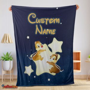 Nice Disney Cartoon Chip And Dale Cute Blanket Fleece Customized Blanket