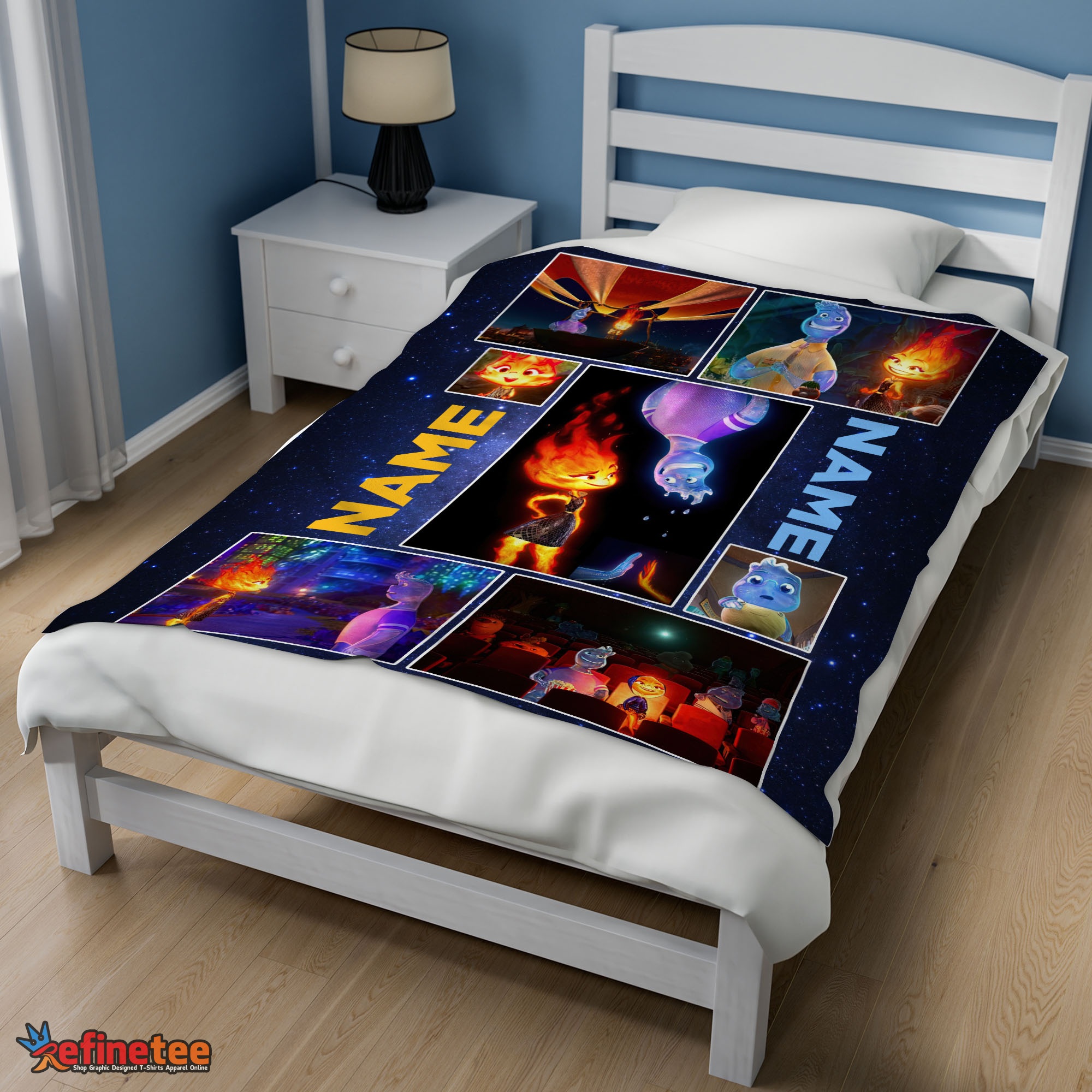 Nice Disney Cartoon Elemental Blanket Fleece Customized Blanket - Image 3