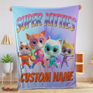 Nice Disney Cartoon SuperKitties Blanket Fleece Customized Blanket