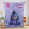 Nice Disney Cartoon Winnie The Pooh Eeyore Cute Blanket Fleece Customized Blanket