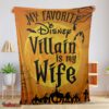 Nice Disney Villain Wife Halloween Blanket Cozy Funny And Unique Blanket