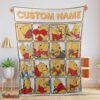 Nice Disney Winnie The Pooh Cute Pooh Customize Blanket