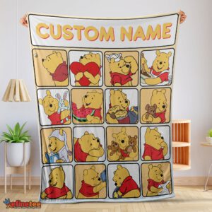 Nice Disney Winnie The Pooh Cute Pooh Customize Blanket