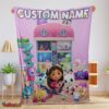 Nice Disney’s Gabby’s Dollhouse With Our Cute Girl Fleece Blanket Customize Blanket