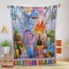 Nice Elemental Characters Ember Lumen Wade With Friends Blanket Fleece Customized Blanket