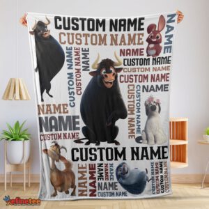 Nice Ferdinand The Bull And Friends Blanket Fleece Customized Blanket