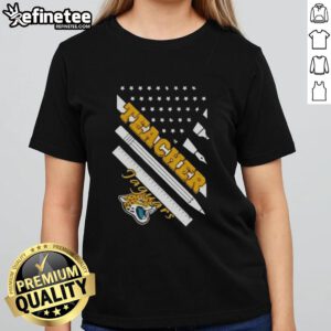 Nice-Jacksonville-Jaguars-Football-X-Teacher-American-Flag-Ladies-Tee
