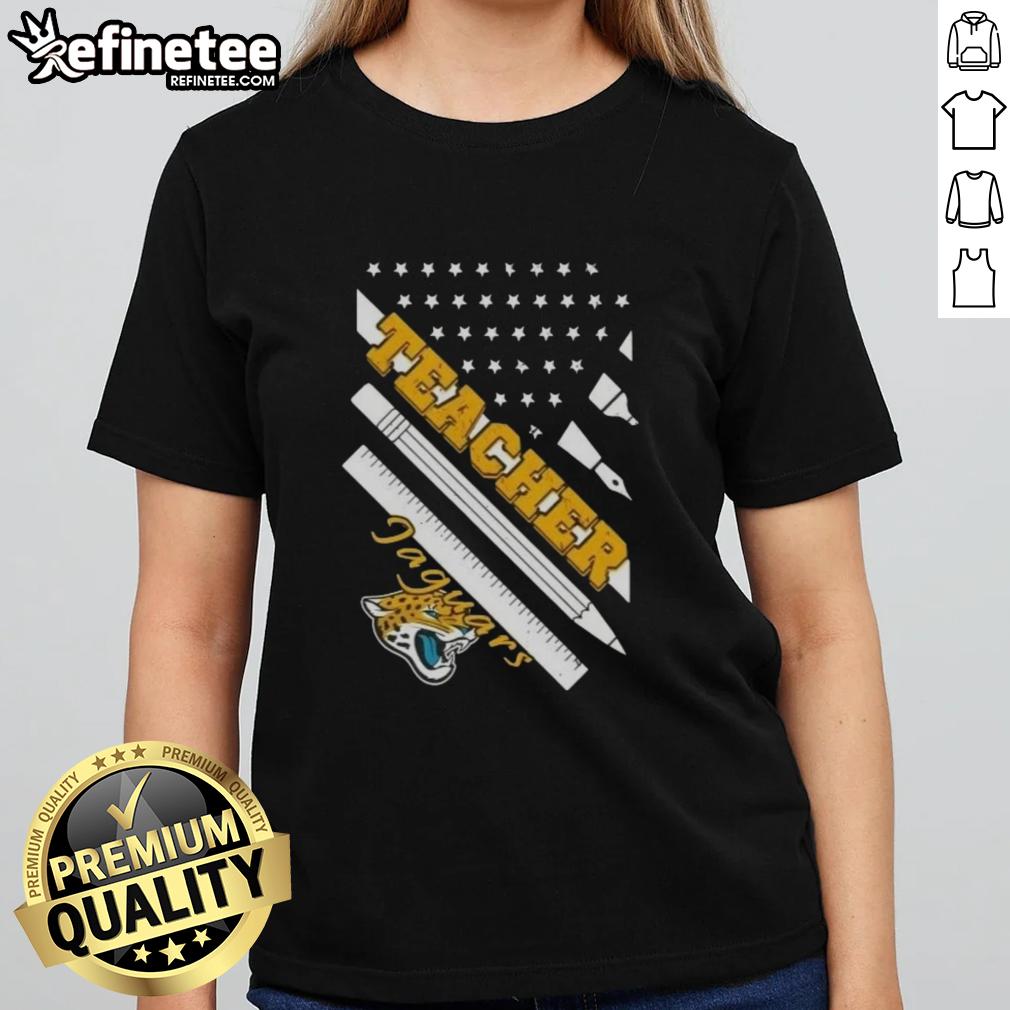 Nice-Jacksonville-Jaguars-Football-X-Teacher-American-Flag-Ladies-Tee