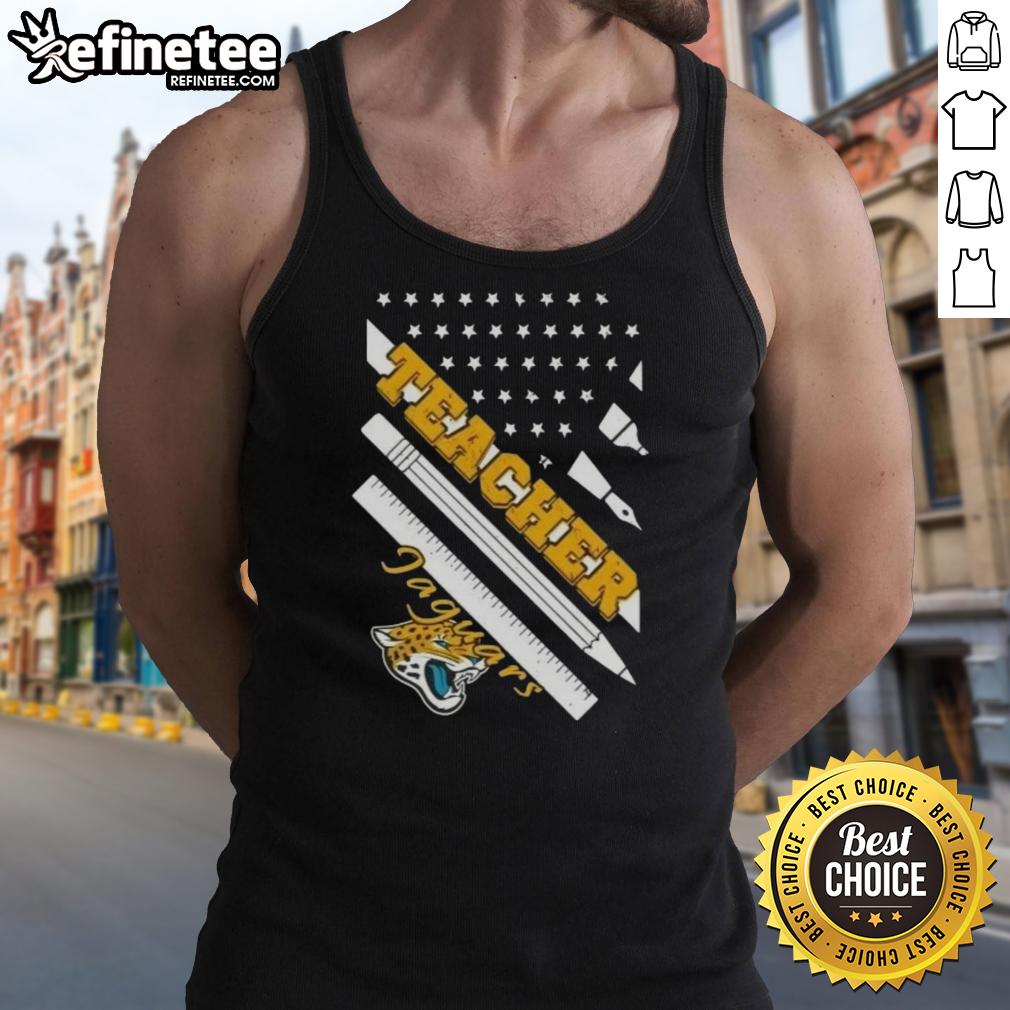 Nice-Jacksonville-Jaguars-Football-X-Teacher-American-Flag-Tank-Top