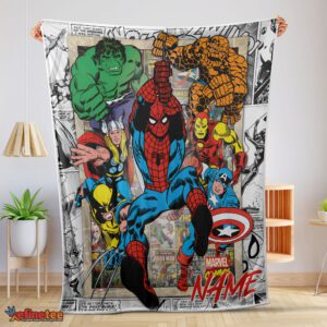 Nice Marvel Comics Superhero Blanket Fleece Customized Blanket