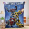 Nice Optimus Prime And Bumblebee Transformers Movie Blanket Customize Blanket