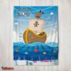 Nice Pirate Ship At Sea Fish Underwater Blanket Fleece Customized Blanket