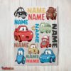 Nice Pixar Cartoon Cars Cute Character Blanket Fleece Customized Blanket
