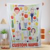Nice Pixar Ratatouille Chief Cute Chibi Character Vegetable Blanket Fleece Customized Blanket