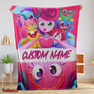 Nice Poppy Playtime Mommy Long Legs And Friends Blanket Fleece Customized Blanket