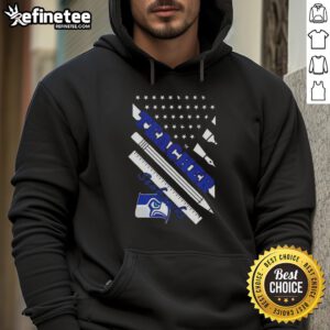 Nice Seattle Seahawks Football X Teacher American Flag Hoodie featuring team colors and patriotic design.