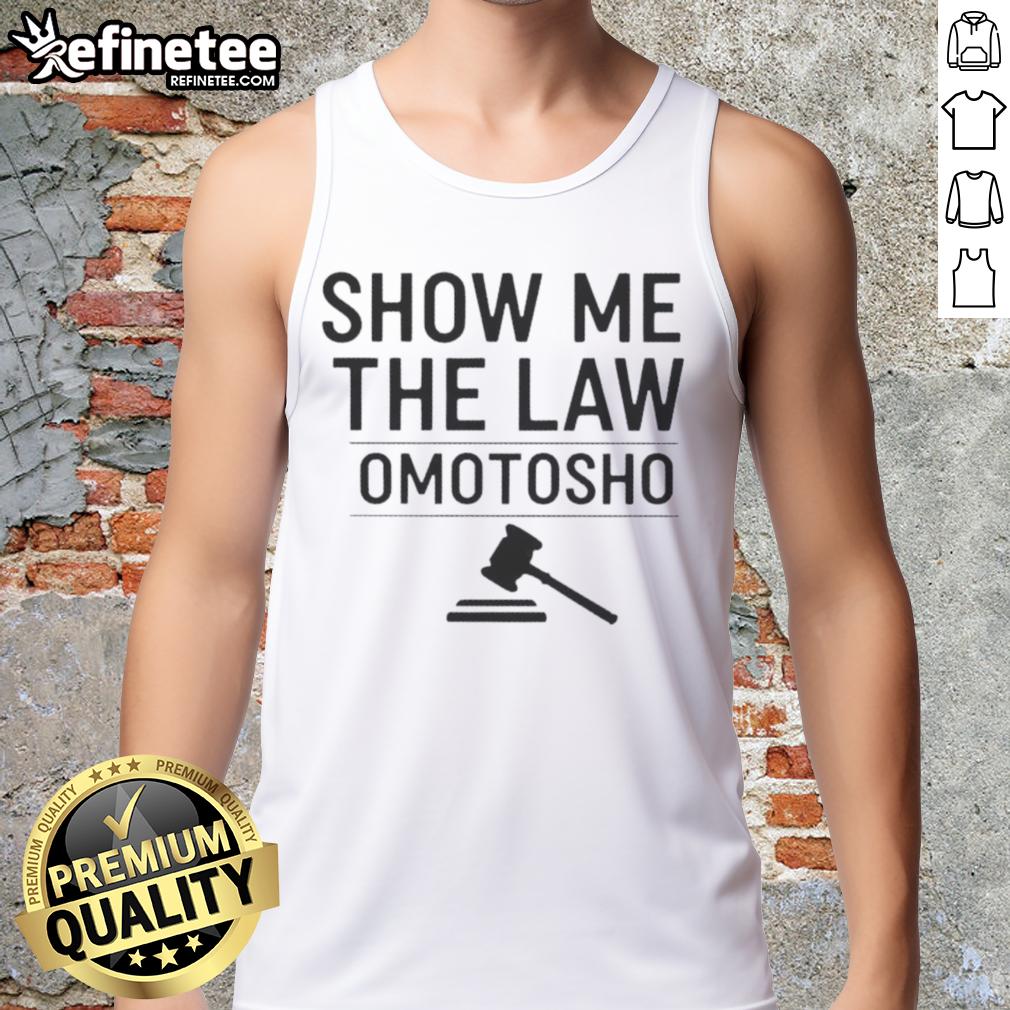 Nice Show Me The Law Omotosho Tank Top in vibrant design, perfect for casual wear and summer outfits.