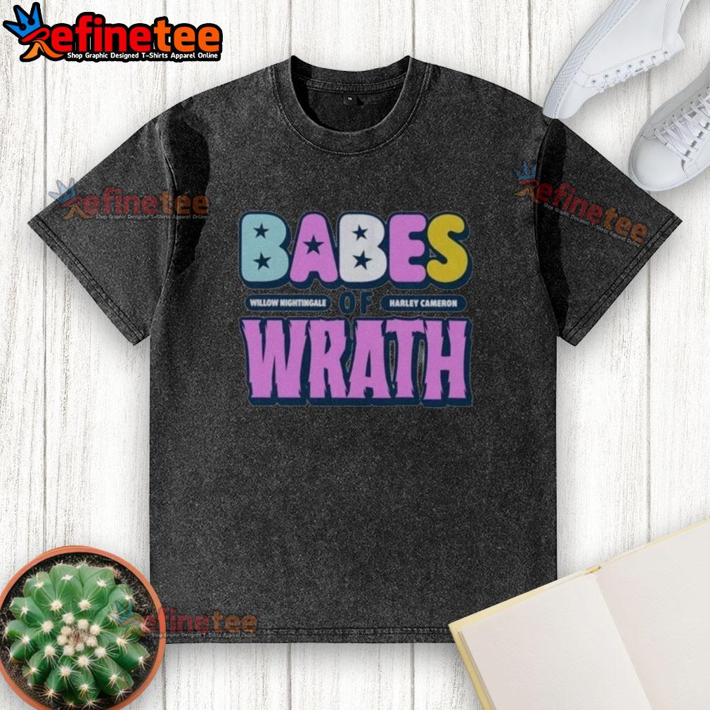 Nice-Willow-Nightingale-And-Harley-Cameron-Babes-Of-Wrath-Washed-T-Shirt