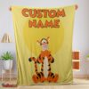 Nice Winnie The Pooh Tigger Blanket Fleece Customized Blanket