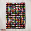 Nice World Flags Grid Colorful International Countries Flag Blanket Fleece Blanket