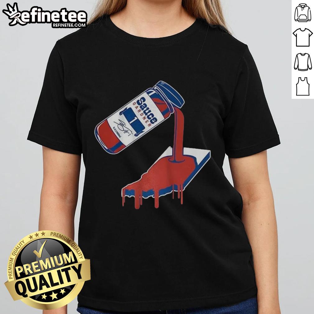 Official Sauce Gardner Indianapolis Colts football ladies tee featuring Sauce Gardner's signature, perfect for Colts fans.