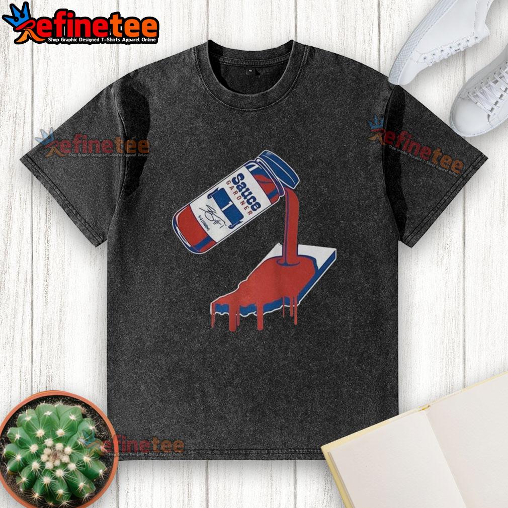 Alt Text: Official Sauce Gardner Indianapolis Colts football t-shirt featuring signature design and washed look.