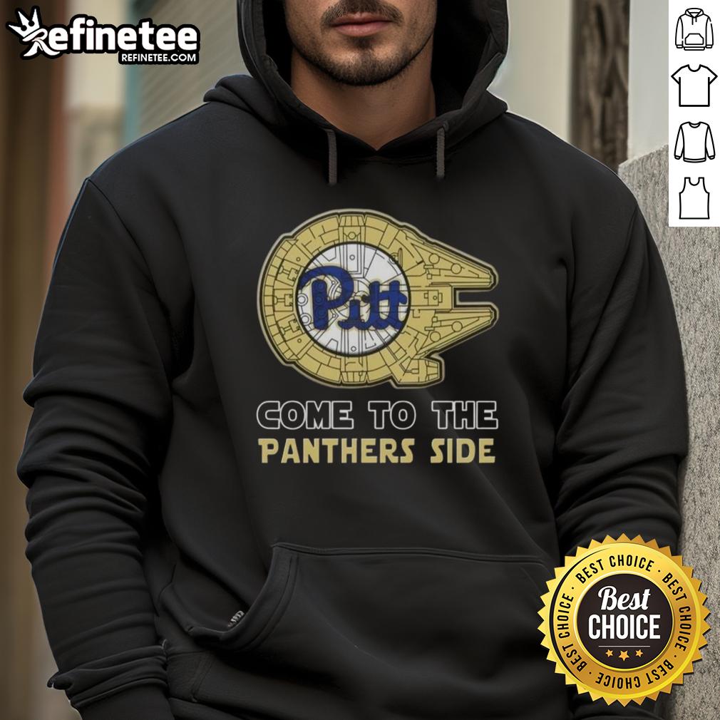 Official Star Wars Come to the Pittsburgh Panthers Side Hoodie featuring a stylish design and team colors.